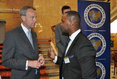 Hassan Dudde MD of the Somali Economic Forum with British Minister for Africa Mark Simmonds