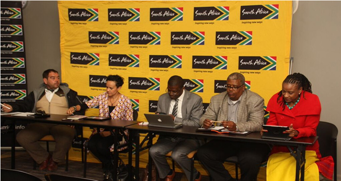 Panelists during the session (from left to right) Dr. Petrus De Kock; Dr. Judy Smith-Höhn; Dr. Mzukisi Qobo; Prof. Chris Landsberg and Brand SA’s Acting CEO, Ms. Alice Puoane